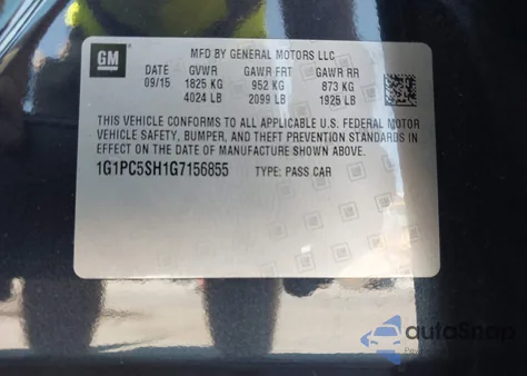 2016 Chevrolet Cruze Limited Ls Auto z USA, uszkodzony, nr VIN 1G1PC5SH1G7156855